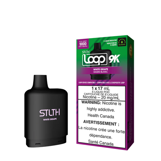 STLTH LOOP 9K POD PACK - WHITE GRAPE