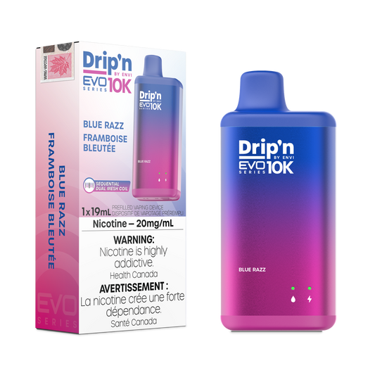 BLUE RAZZ - DRIP'N EVO 10K DISPOSABLE