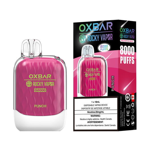 Punch OXBAR Rocky Vapor 8000 Puffs