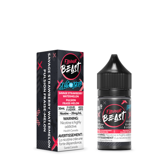 FLAVOUR BEAST SALTS- SAVAGE STRAWBERRY WATERMELON