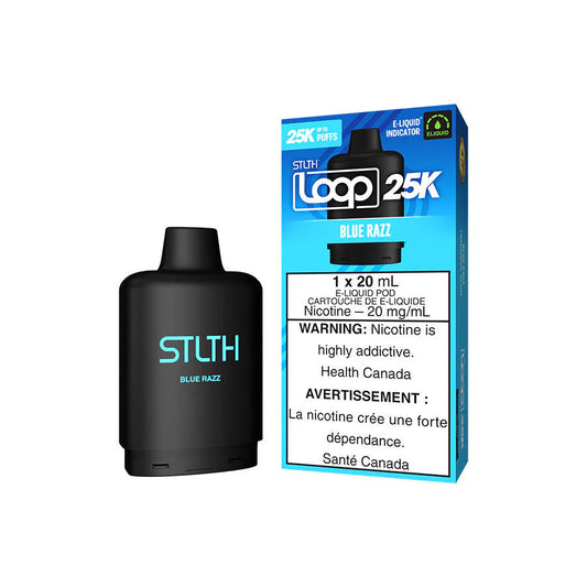 BLUE RAZZ - STLTH LOOP 25K POD