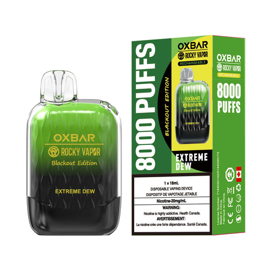 Extreme Dew OXBAR Rocky Vapor 8000 Puffs