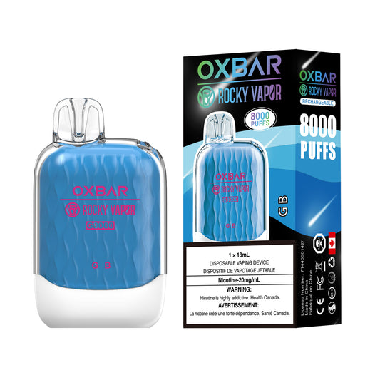 GB OXBAR Rocky Vapor 8000 Puffsl