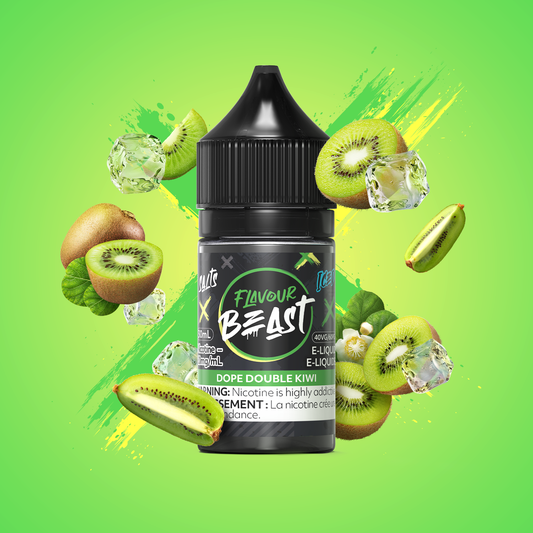 FLAVOUR BEAST SALTS- DOPE DOUBLE KIWI