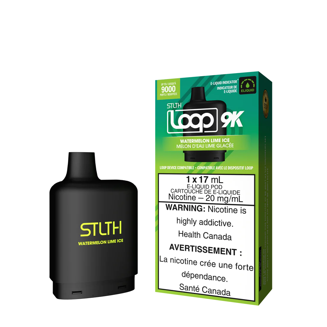 STLTH LOOP 9K POD PACK - WATERMELON LIME ICE