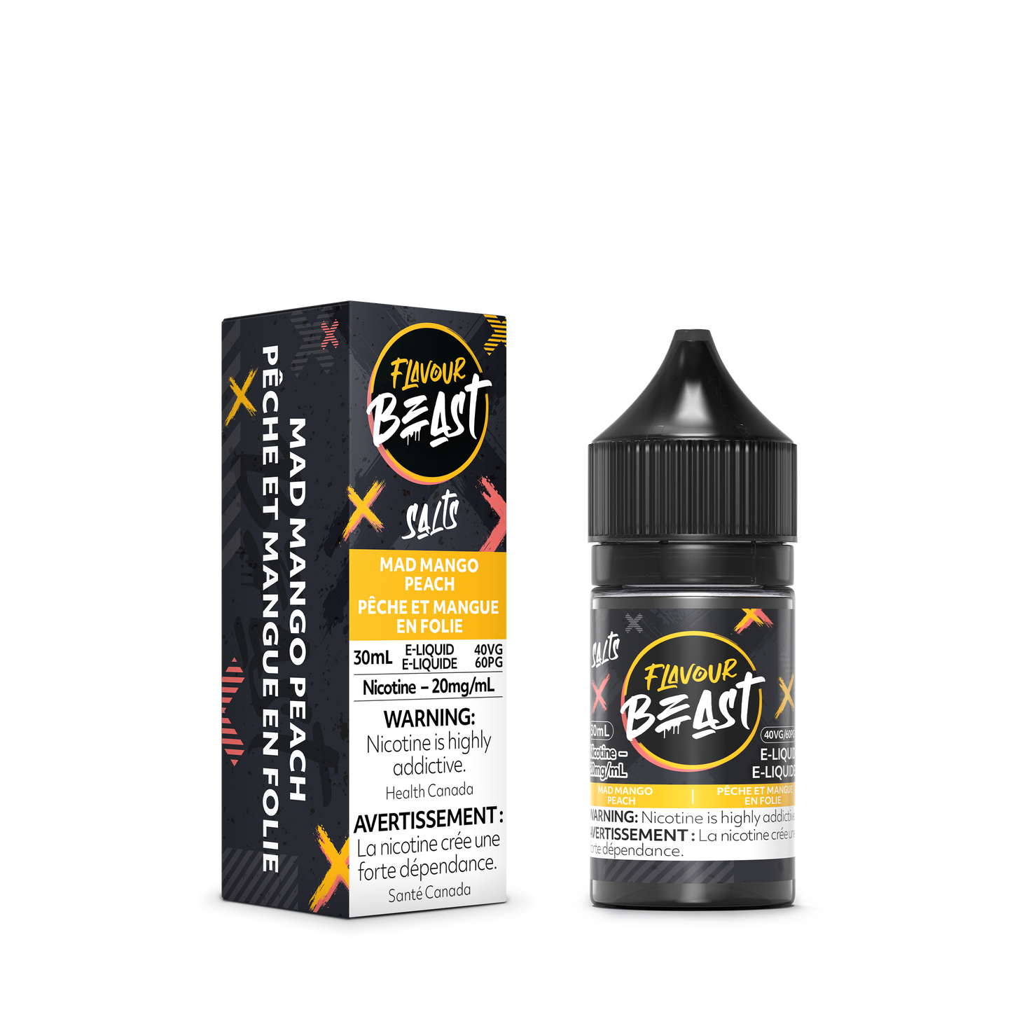 FLAVOUR BEAST SALTS- MAD MANGO PEACH