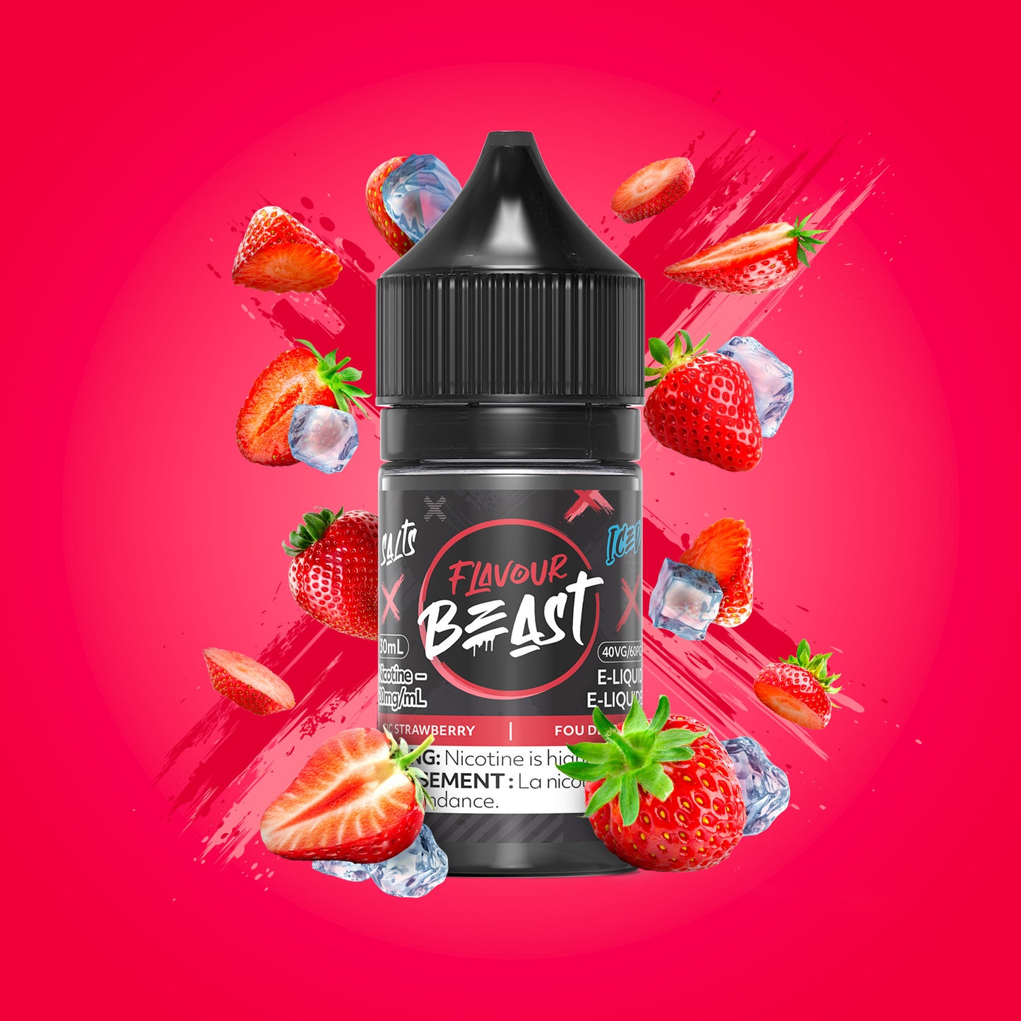 FLAVOUR BEAST SALTS- SIC STRAWBERRY 20 ml