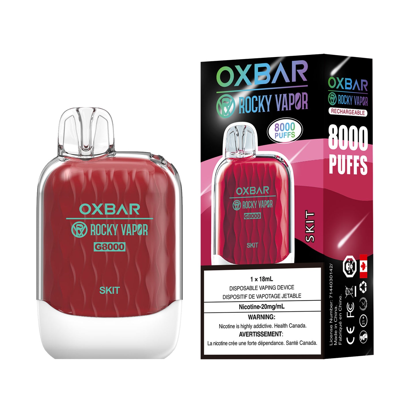 SKIT OXBAR Rocky Vapor 8000 Puffs