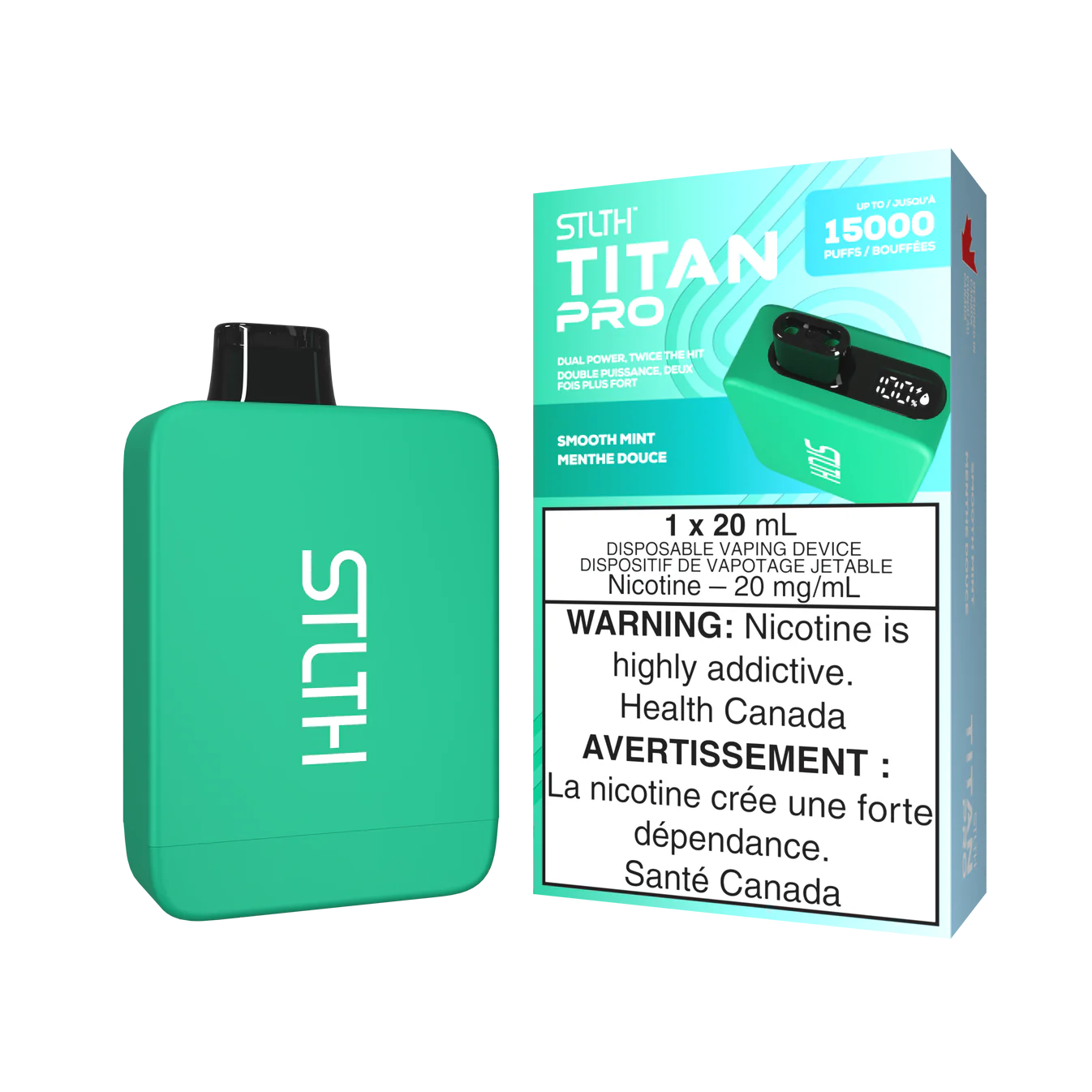 SMOOTH MINT - STLTH TITAN PRO 15K DISPOSABLE