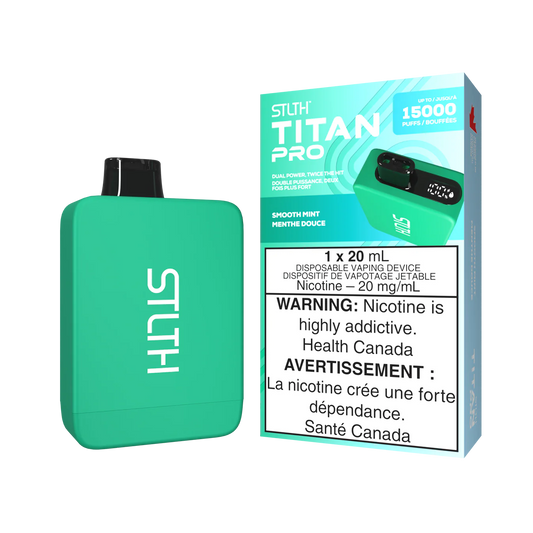 SMOOTH MINT - STLTH TITAN PRO 15K DISPOSABLE