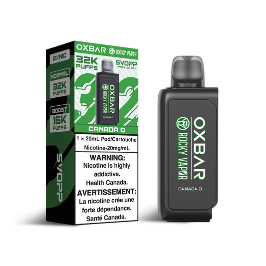 OXBAR X Rocky Vapor SVOPP 32k puffs Pod - Canada D