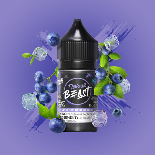 FLAVOUR BEAST SALTS- SUPER SOUR BLUEBERRY