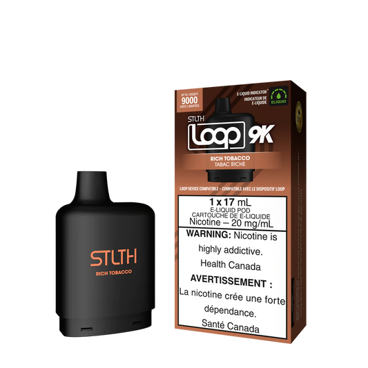 STLTH LOOP 9K POD PACK - RICH TOBACCO