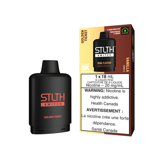 STLTH SWITCH POD PACK - GOLDEN TICKET / VANILLA 20mg