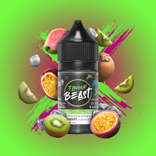 FLAVOUR BEAST SALTS- KEWL KIWI PASSIONFRUIT