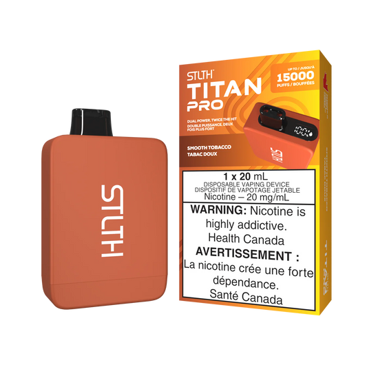 SMOOTH TOBACCO - STLTH TITAN PRO 15K DISPOSABLE