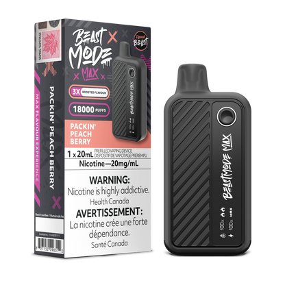 Flavour Beast Beast Mode Max 18K - Packin' Peach Berry Disposable Vape