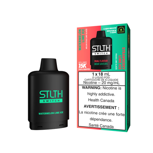 STLTH SWITCH POD PACK - WATERMELON LIME ICE / STRAWBERRY LIME ICE 20mg