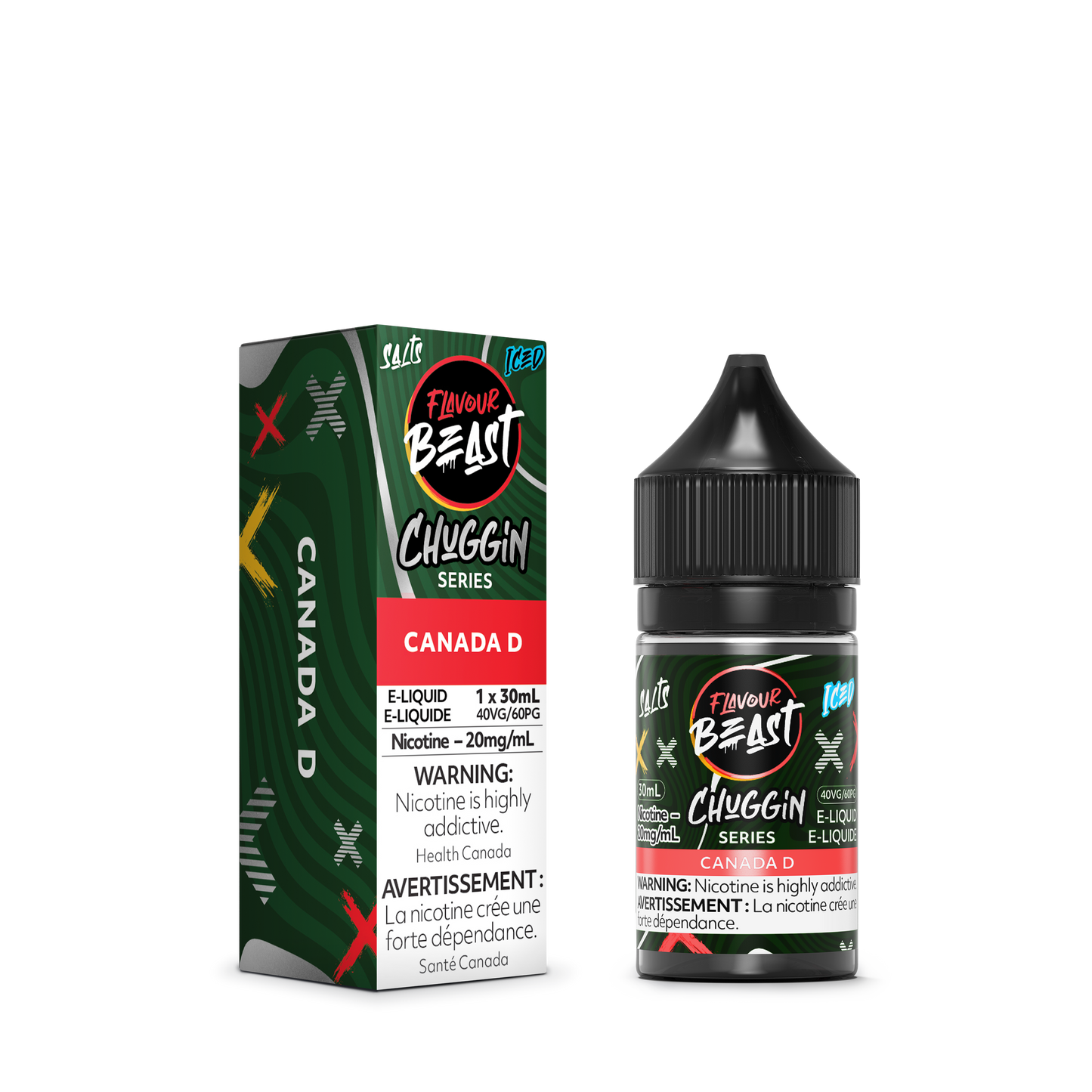 Flavour Beast Salt - Chuggin Canada D Ice Nic Salt E-Liquid