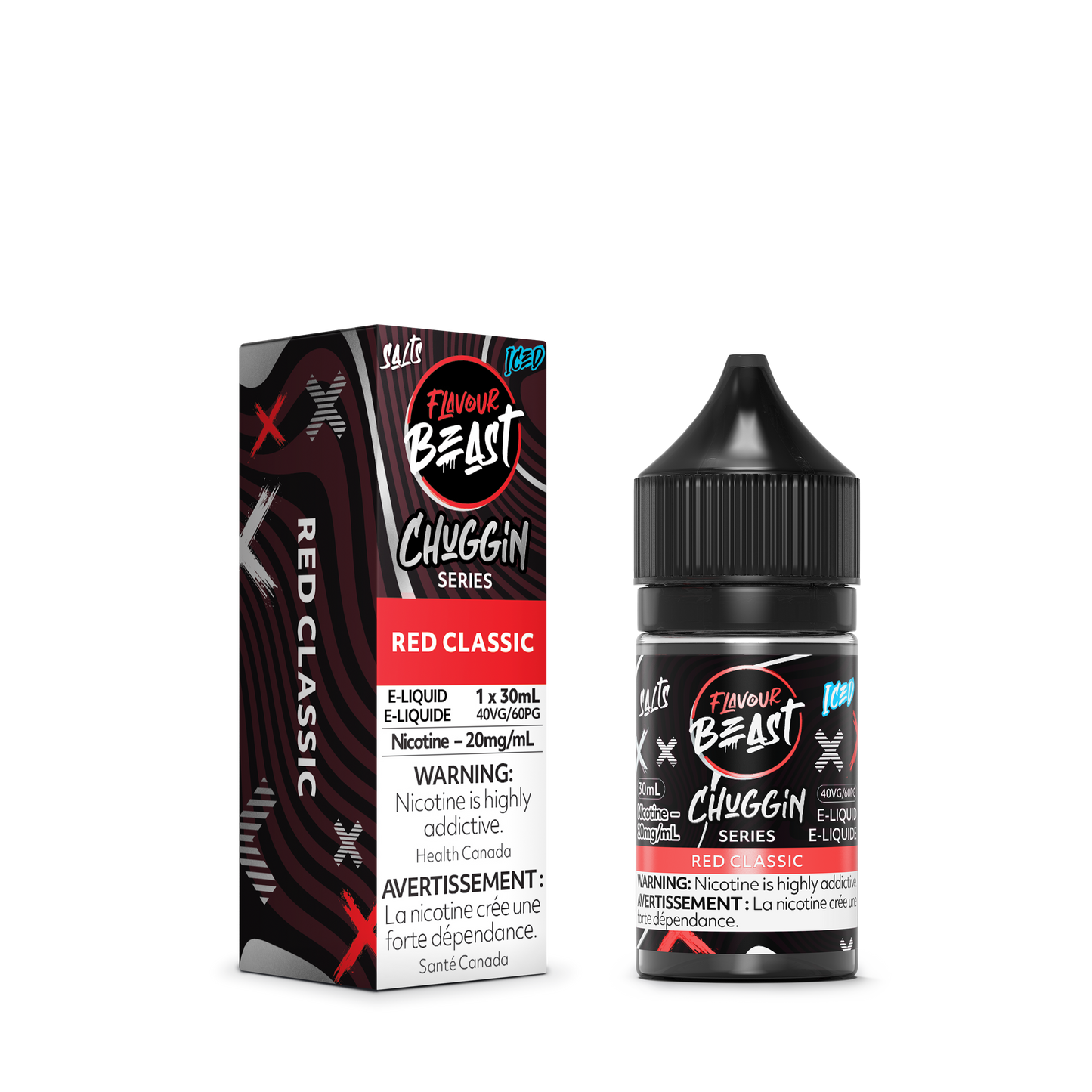 Flavour Beast Salt - Chuggin Red Classic Iced Nic Salt E-Liquid