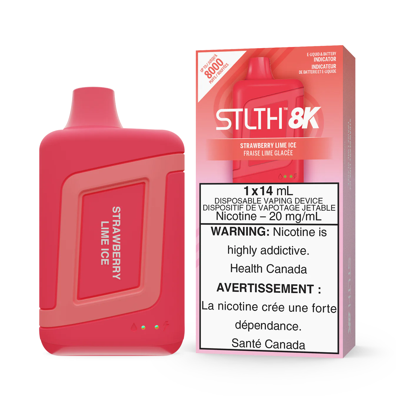 STLTH 8K PRO - STRAWBERRY LIME ICE