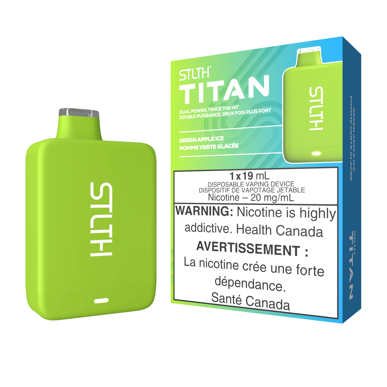 GREEN APPLE ICE - STLTH TITAN 10K DISPOSABLE