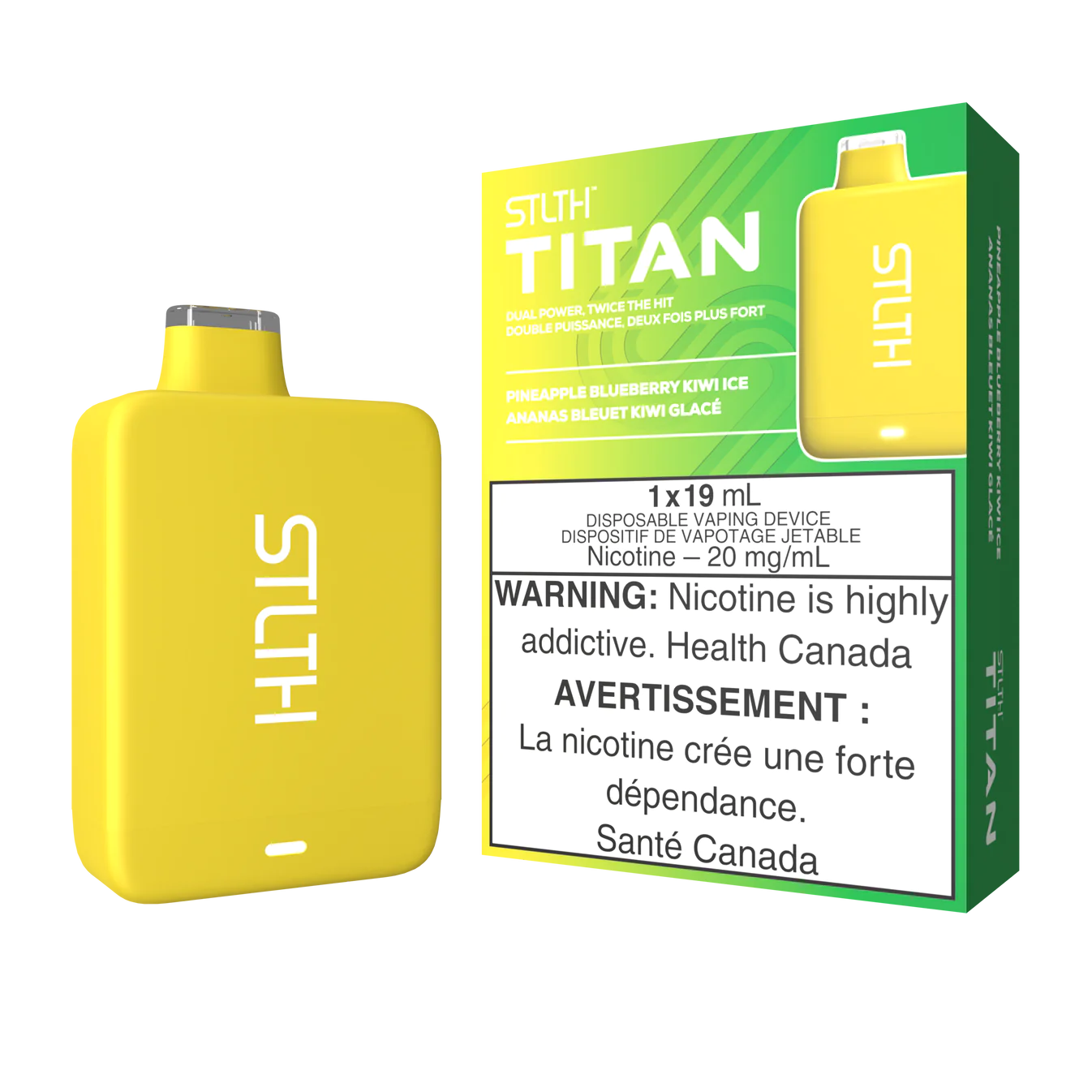 PINEAPPLE BLUEBERRY KIWI ICE - STLTH TITAN 10K DISPOSABLE