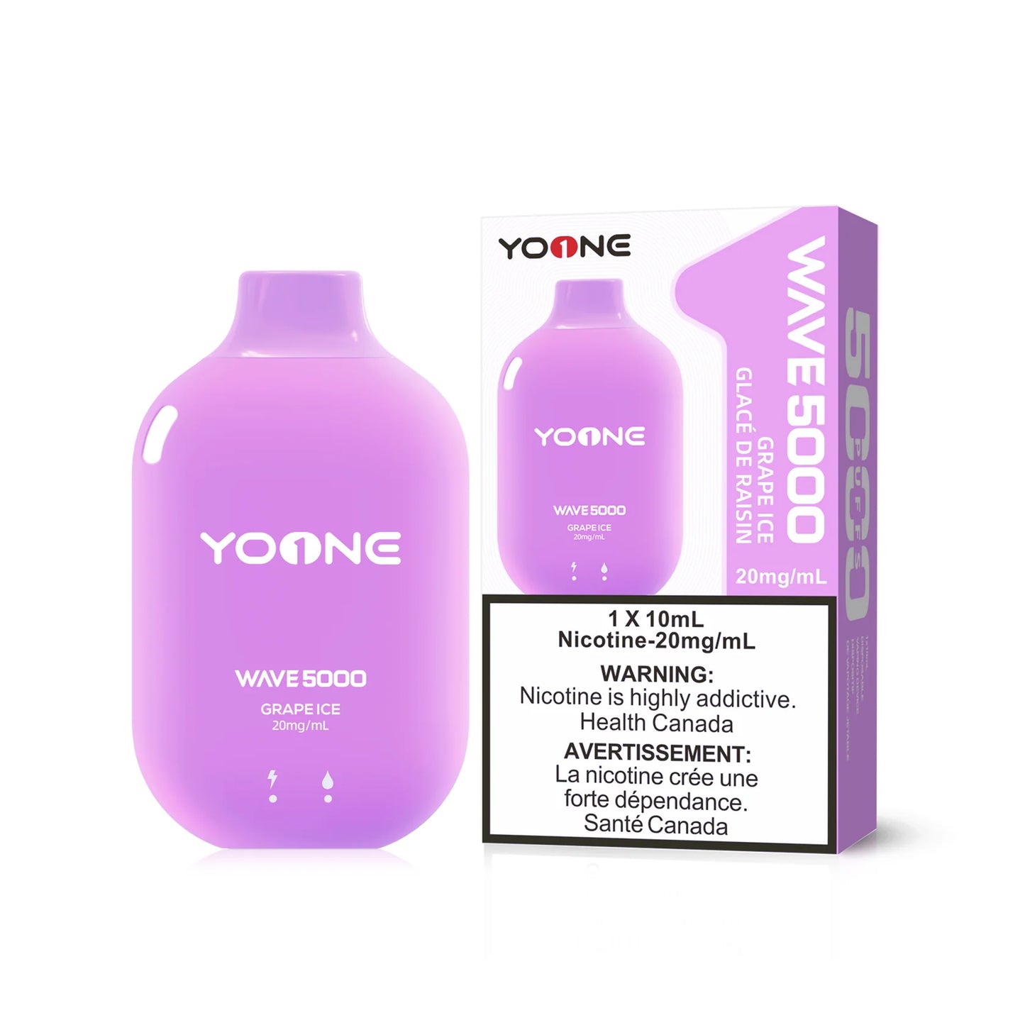 YOONE WAVE 5000 PUFF - GRAPE ICE