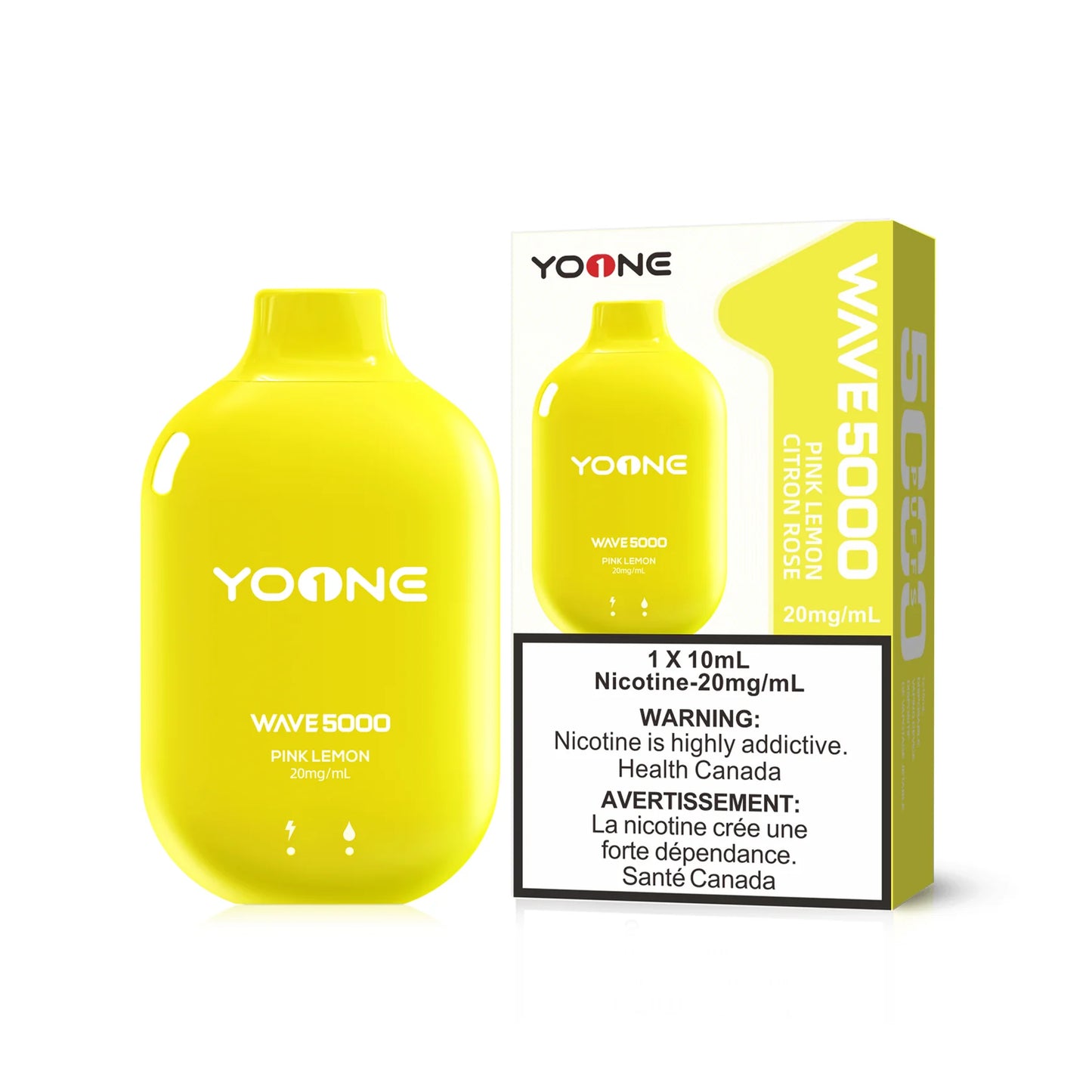 YOONE WAVE 5000 PUFF - PINK LEMON