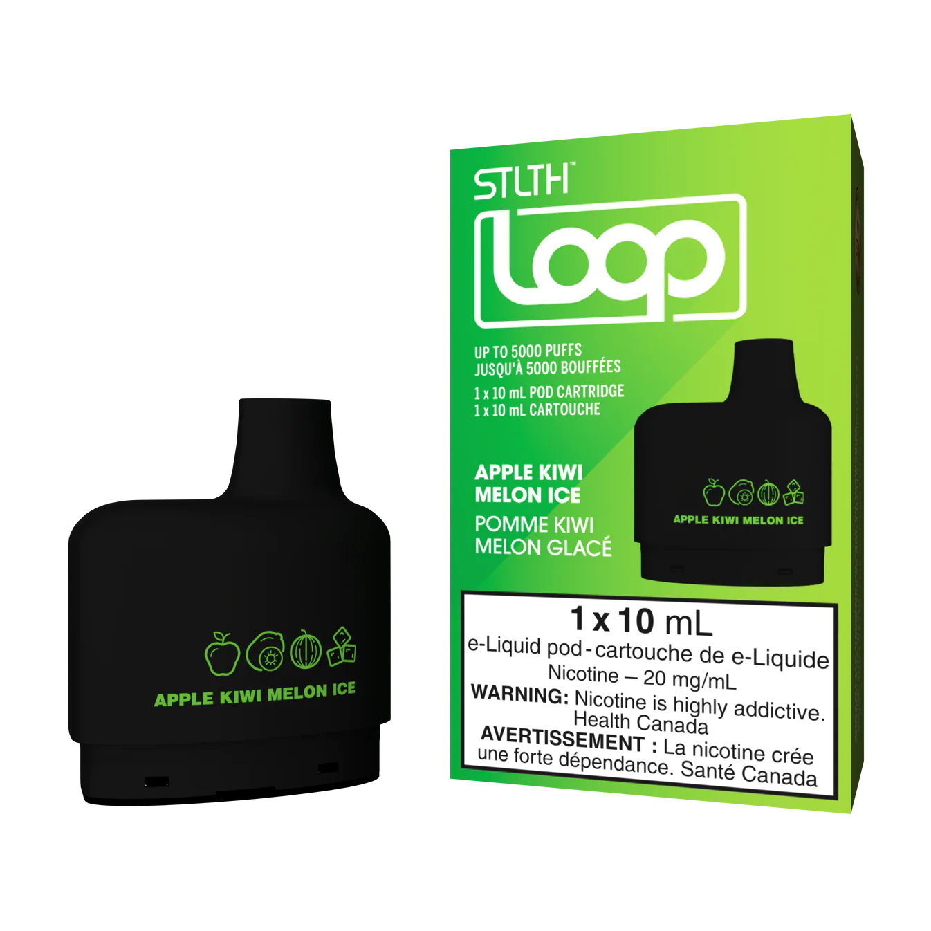 APPLE KIWI MELON ICE - STLTH LOOP POD