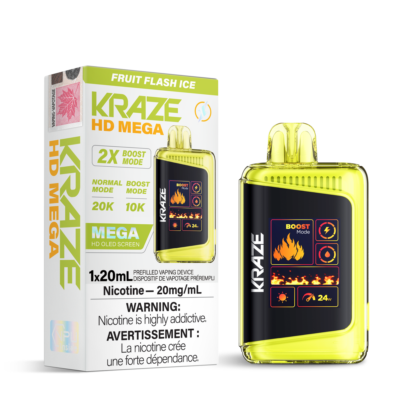 Kraze HD Mega 20K - Fruit Flash Ice