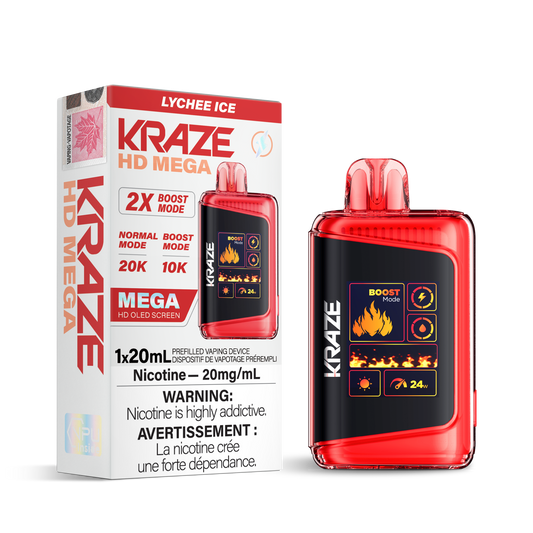 Kraze HD Mega 20K - Lychee Ice