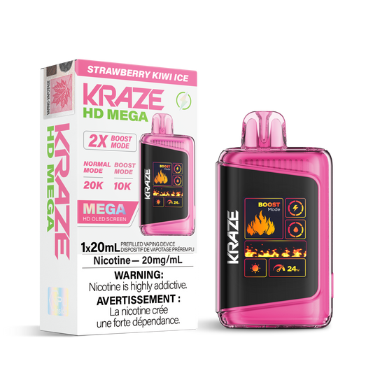 Kraze HD Mega 20K - Strawberry Kiwi Ice