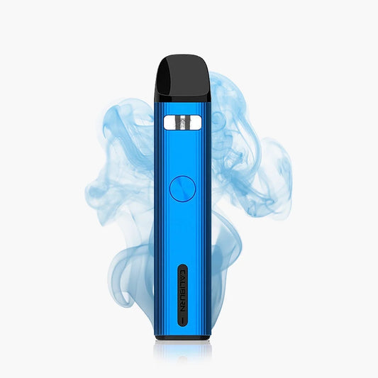 Caliburn G2 vaping device kit blue